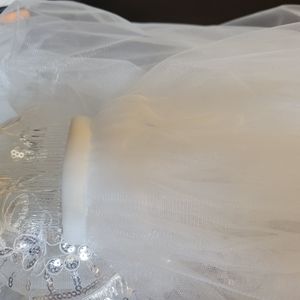 Wedding Veil, color beige